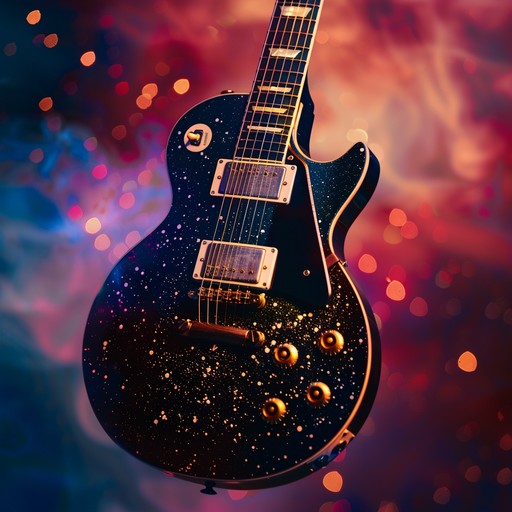 Experience an energetic odyssey with uplifting glam rock that fuses electric guitar riffs and sparkling synthesizers, creating an empowering journey of self discovery and joy.