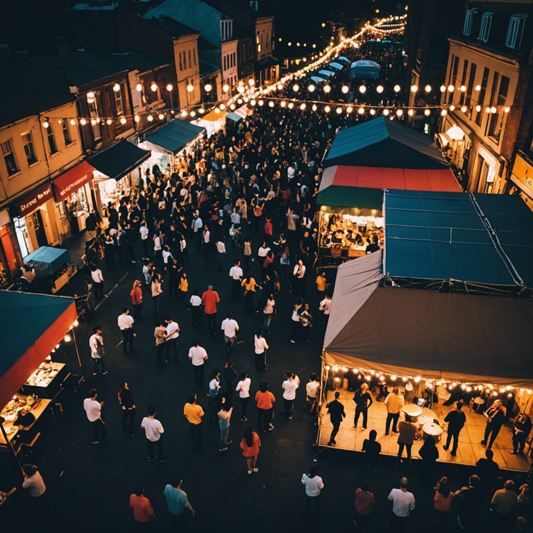 Transport yourself to the bustling streets of a brazilian carnival, where the syncopated beats of the percussion reverberate through the crowd, infusing the atmosphere with an infectious energy that compels everyone to move.