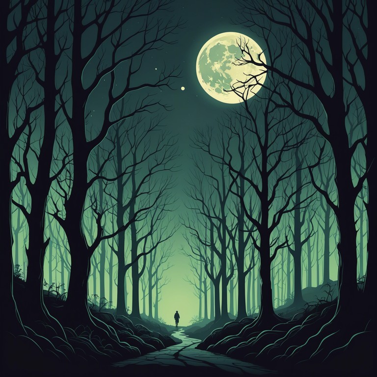 A composition designed to highlight the chilling yet enchanting effects of the theremin, capturing the essence of a moonlit exploration into lands laden with folklore and ancient secrets.