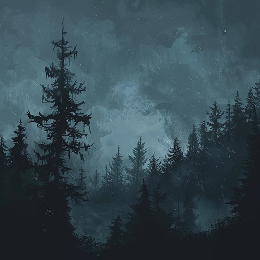 This rock instrumental captures the essence of a midnight thunderstorm within a dark, haunted forest. The track starts with a low, rumbling bass line, gradually building with intense, distorted guitar riffs and pounding drums. Occasional howls of wind and distant thunderclaps provide an eerie backdrop, creating a sense of impending doom. The music twists and turns, like a journey through an unpredictable and sinister landscape, keeping the listener on edge.