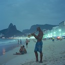 a lively and upbeat samba-influenced latin jazz tune perfect for dancing the night away