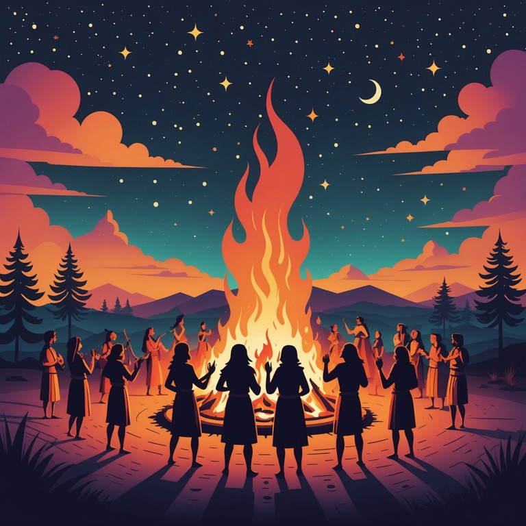 This composition captures the spirit of a tribal celebration, infusing traditional instruments with energetic rhythms that evoke a feeling of liberation and connection to the earth. A powerful drumbeat drives the piece, supported by the hypnotic rhythms of indigenous percussion, creating an uplifting and invigorating listening experience.