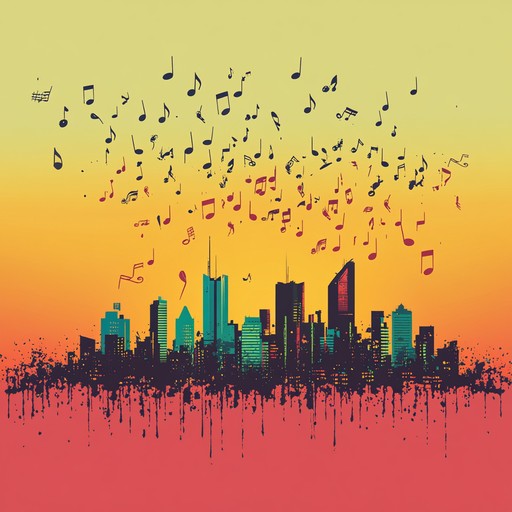 This lively instrumental drum and bass track weaves rapid breakbeats with uplifting melodies inspired by caribbean calypso, creating a joyful soundscape that embodies the excitement of a city coming to life.
