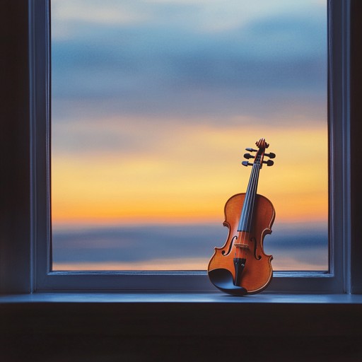 A gently flowing orchestral arrangement highlighting the warmth of strings and subtle woodwinds, embodying the peaceful transition from day to night, inspiring introspection and tranquil emotions.