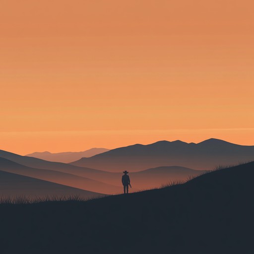 An emotional country instrumental that captures the essence of longing and nostalgia, with a haunting melody that echoes across distant hills and plains, evoking the profound solitude of open landscapes and the bittersweet memories of love lost.