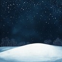 snowflakes descend under twinkling stars with soothing harmonies.