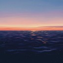 a serene edm track evoking calm oceanic reflections at twilight.