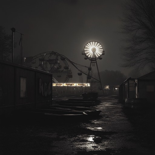 This instrumental track conjures the twisted atmosphere of an abandoned carnival at midnight, with haunting melodies and unsettling rhythms. The composition builds to a chaotic climax, leaving listeners on edge. Ideal for dark cabaret settings, its sinister tones are underscored by a feeling of dread.