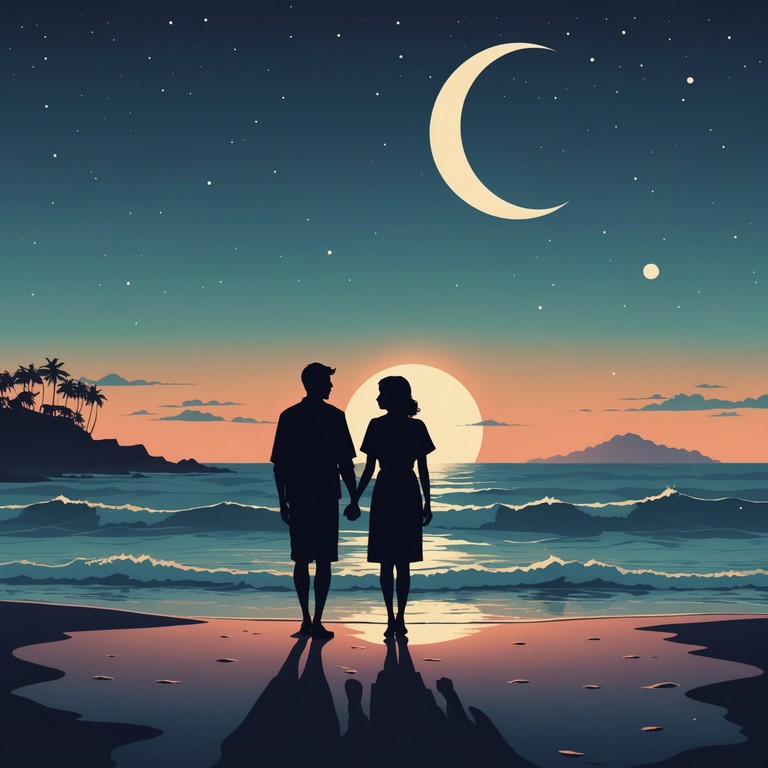 This track uses soft guitar chords to paint a soundscape that feels like a comforting embrace under the vast, starlit sky. It's designed to transport listeners to a magical seaside moment, where the only concern is the comforting presence of a loved one.