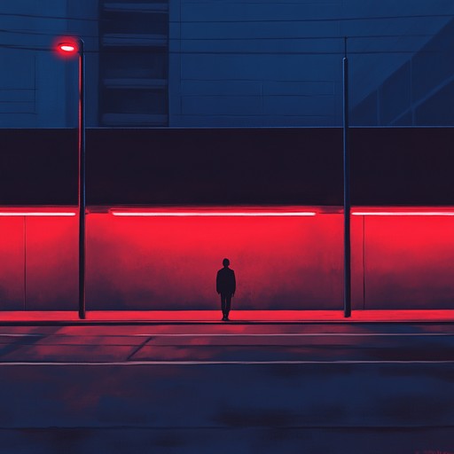 A haunting electropop instrumental exploring the emotions of isolation and reflection experienced during solitary nights in a neon lit cityscape. The composition blends moody synths with rhythmic beats to create an immersive, contemplative atmosphere.