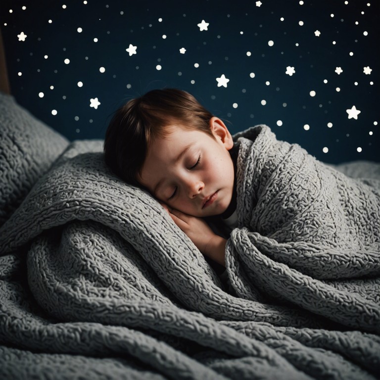 Create a calming auditory escape for bedtime, reminding one of being gently rocked under a starry night sky. The sounds should be delicate and comforting, ensuring a sense of safety and warmth.