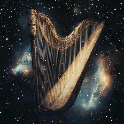 A unique instrumental track where delicate harp strings unveil the hidden melodies of the cosmos. Merging soft ambient tones with ancient greek influences, this unusual composition invites listeners on a tender journey through celestial soundscapes.