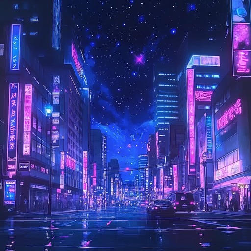 This instrumental song captures the vibrant energy of the city at night, fusing modern urban rhythms with anime inspired synth melodies. It takes listeners on a sonic journey through bustling streets illuminated by neon lights, evoking feelings of adventure and excitement.