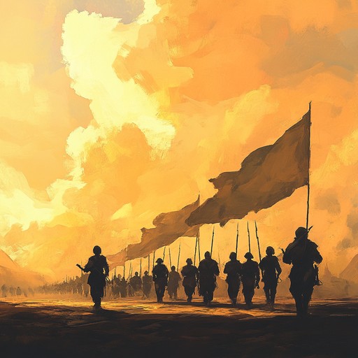 This instrumental track features powerful brass melodies over a symphonic backdrop, evoking feelings of courage and hope as soldiers march towards a brighter future.