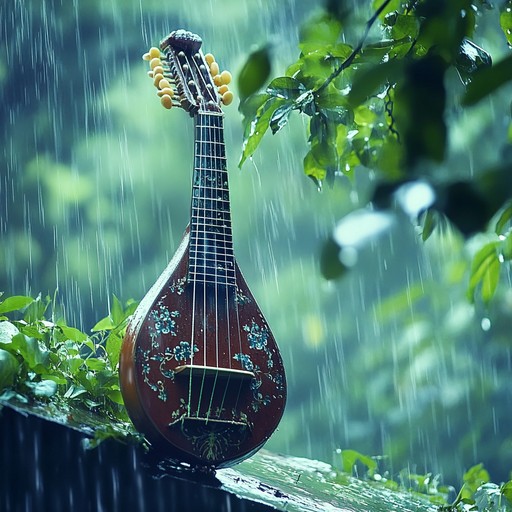 An evocative instrumental piece capturing india's monsoon essence through soothing sitar and ambient sounds, evoking nostalgia and serenity.