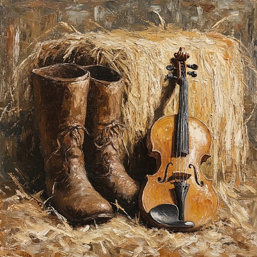 A vibrant instrumental country piece filled with fast paced fiddles and rhythmic guitars, capturing the essence of dancing under the stars at a countryside jamboree.