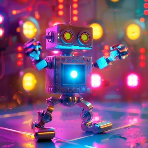 An upbeat track featuring funky grooves and robotic sounds, designed to get everyone moving on the dance floor. Its novelty lies in the playful, quirky electronic elements that create a futuristic party vibe. Perfect for lively events and celebrations.