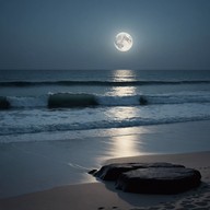 calm night melody with echoing steelpan