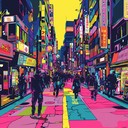 vibrant and energetic j pop with infectious dance beats.