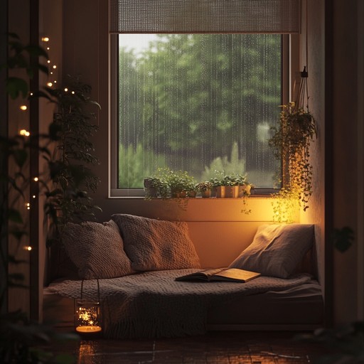 Imagine settling down in a quaint reading nook, the window cracked slightly to let the aromatic scent of rain mix with slow, hypnotic rhythms of a softly played piano. This track marries the essence of nature’s freshness with soul soothing beats conducive to reflecting, reading, or simply relaxing after a long day.