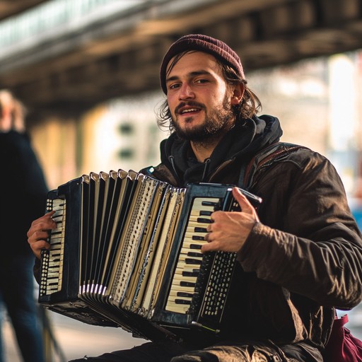 Meld traditional german schlager tunes with a modern twist of rebellion. Featuring spirited accordion and energetic brass, this vibrant piece stands boldly against the conventional, inviting listeners into a world of playful defiance