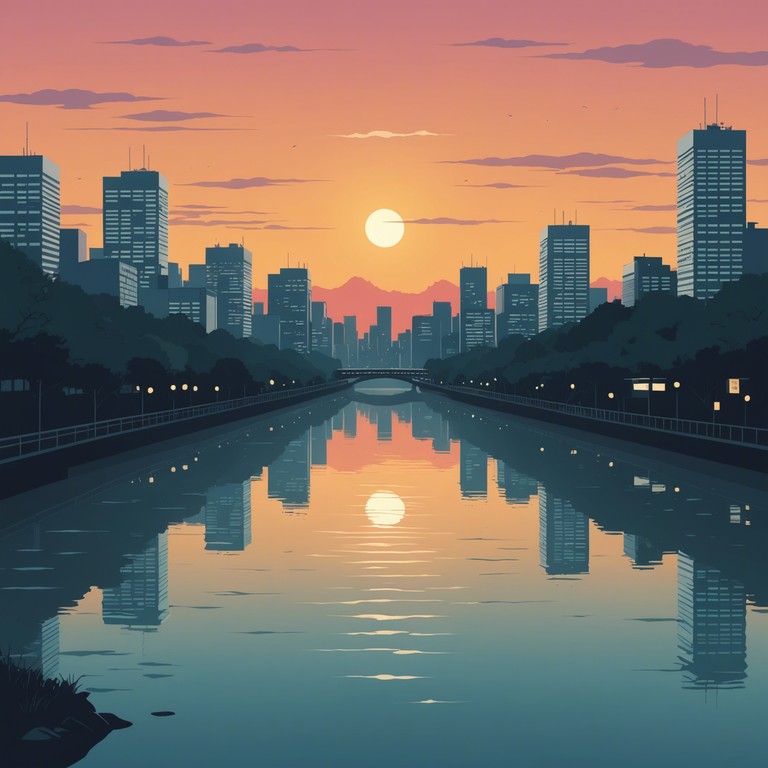 This track combines soft instrumental layers with a poignant melody to evoke a sense of yearning and hope. The music employs a gentle piano as the primary instrument, overlaying subtle synth textures to create an immersive experience. The song embodies a journey through the streets of tokyo at dusk, reflecting on past memories and future dreams.