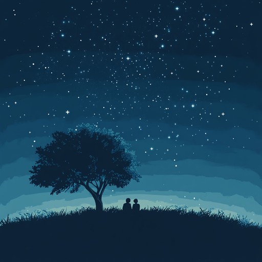 A soothing lofi instrumental blending soft piano melodies with gentle beats, capturing the essence of whispered conversations under a starry sky.