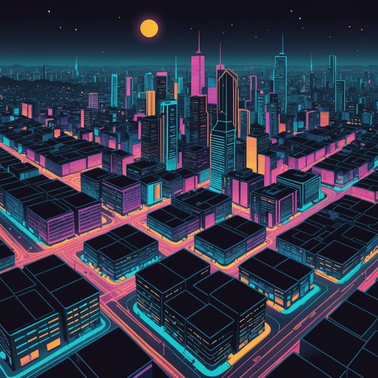 Imagine exploring a city deep in the night, where the only illumination comes from flickering neon signs and the only sounds are the haunting melodies of a synthesizer echoing between buildings.