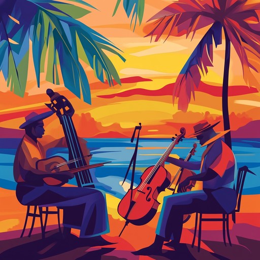 An instrumental composition combining majestic melodies with vibrant afro cuban rhythms, evoking the energy and spirit of the caribbean culture