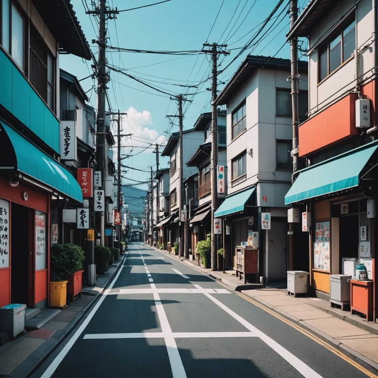 Imagine the tranquil yet vibrant worlds of appalachia and urban tokyo unexpectedly meeting. The melodic strings of the mandolin bring the feel of bluegrass while infused with the rhythmic beats and harmonic sequences characteristic of j pop, crafting a novel and spirited sound journey.