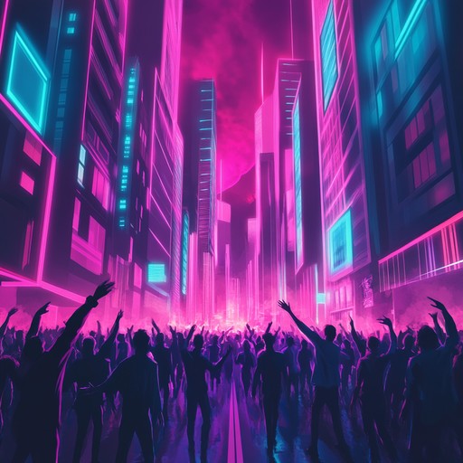 A high energy instrumental k pop track that combines vibrant synth melodies with pulsing dance beats, creating an atmosphere of pure ecstasy and joyful excitement.