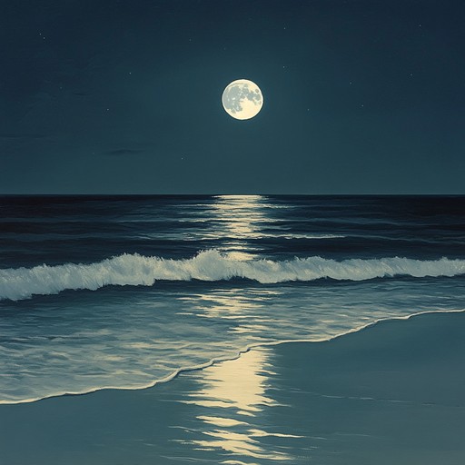 The track captures the calm and reflective atmosphere of a moonlit ocean. Gentle r&b rhythms intertwined with subtle guitar melodies create a soothing soundscape that evokes feelings of peace and serenity. The arrangement builds gradually, allowing listeners to unwind and relax completely.