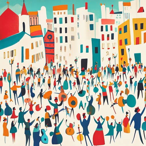 A powerful swing orchestra composition that captures the essence of post war triumph with jubilant brass and driving rhythm, perfect for commemorative parades and celebrations.