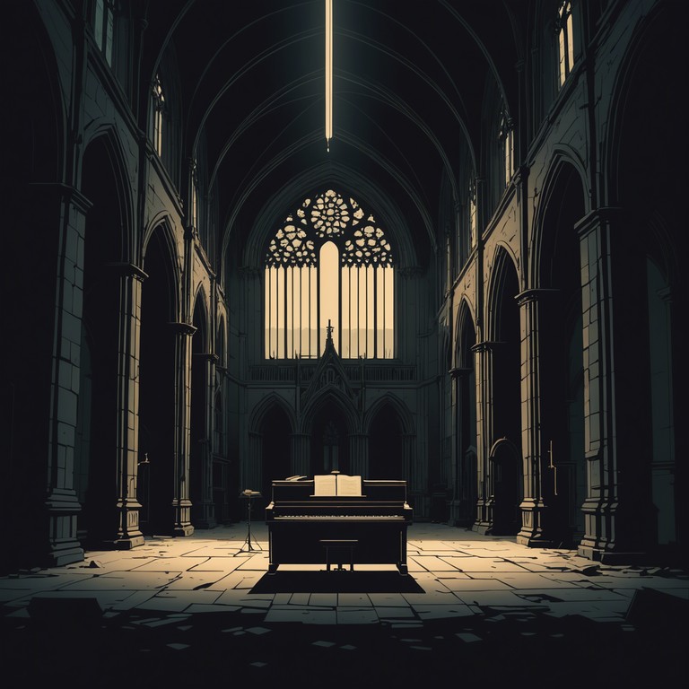 The track utilizes the natural acoustics of a grand, ancient cathedral to amplify the emotional depth of the piano’s notes, crafting a soundscape that feels both expansive and intimately confining. With each note, the piece delves deeper into the emotional landscape of loneliness and eerie tranquility