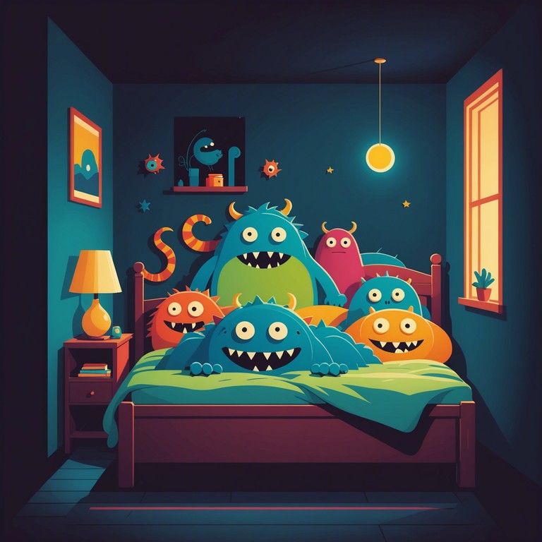 A musical journey that explores the imaginary tales of nocturnal creatures hiding under a child’s bed. The mysterious and playful moods combine to transport young listeners to a world of adventure with monsters that are more whimsical than scary.