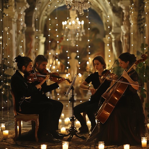 An elegantly crafted chamber music piece that showcases sophisticated and immersive qualities. Intricate violin melodies intertwine with delicate harmonies to evoke a sense of refinement and introspection. The dynamic range gracefully transitions from gentle whispers to bold, sweeping gestures, creating an emotionally rich and immersive listening experience.