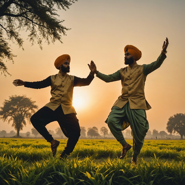 Emphasizing the rejuvenating spirit of punjab through energetic dhol beats and cheerful melodies. This variant evokes a palpable sense of moving forward, celebrating new beginnings amidst the colorful backdrop of punjabi traditions.