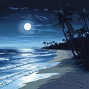 an instrumental calm mambo evoking serene tropical night moments.