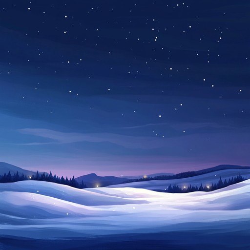 An instrumental piece featuring delicate bells and chimes that creates an ethereal atmosphere, capturing the serene beauty of a snowy holiday night under the stars. The gentle melodies evoke feelings of peace, wonder, and the magic of the winter solstice.