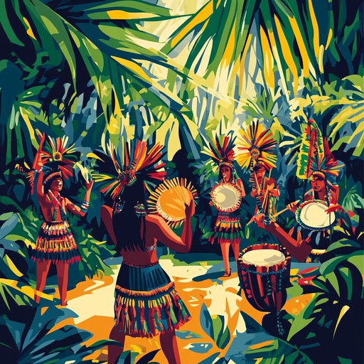 Dive into the heart of the jungle with vibrant and uplifting tribal beats. This track combines percussive elements and cheerful melodies to create an energizing musical experience that brings the essence of traditional jungle dances to life.