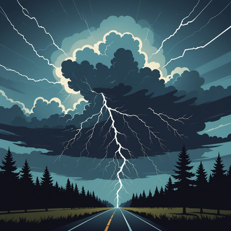 This track embodies the untamable spirit of a storm chaser, with its fierce beats and sudden, intense transitions imitating the unpredictable nature of storms. The music conveys a feeling of chasing the impossible, mirroring the adrenaline and intensity of a chase.