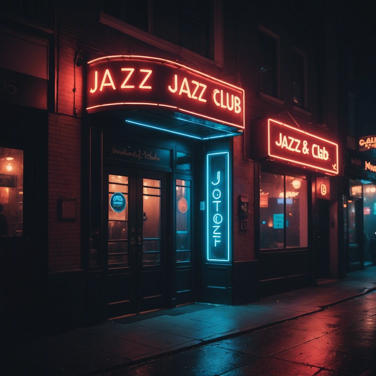 A song that channels the seductive energy of a late night in new york city, blending classic broadway elements with a sultry jazz ambiance. This instrumental piece captures the essence of an intimate jazz club scene, with smooth trumpet solos that echo the whispers of midnight rendezvous. The music swells and dips, reflecting the ebb and flow of city life after dark.