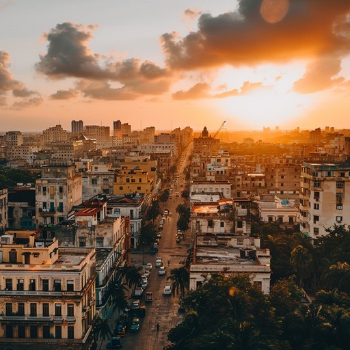 A soothing, instrumental track blending afro cuban rhythms with peaceful melodies, invoking the tranquil atmosphere of a havana sunset. Ideal for unwinding and reflective moments.