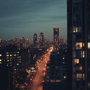 mellow beats blending peaceful vibes and city sounds