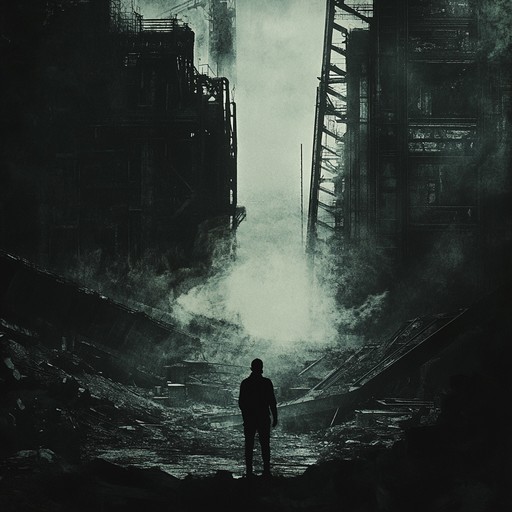 A powerful instrumental track that blends dark ambient textures with aggressive industrial beats, creating a haunting atmosphere that engulfs the listener in shadows and chaos.