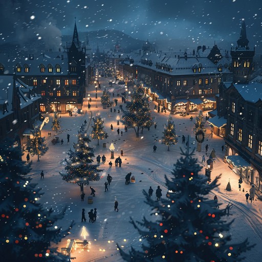 This track captures the duality of the holiday season, seamlessly blending suspense and joy. It evokes a snowy night where children peek out windows waiting for santa, while adults hurriedly wrap gifts and prepare a festive feast. The music builds with layers of lush string arrangements, leading to a powerful climax that captures the magic and drama of the season. Ideal for holiday tv specials, film scores, or festive event soundtracks.