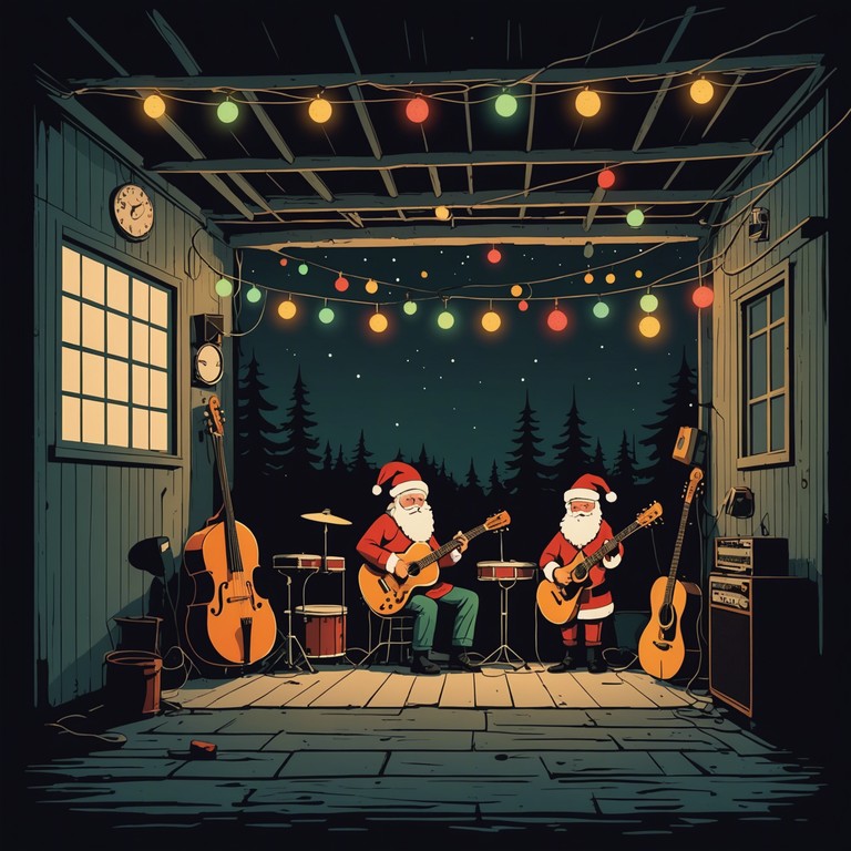 Blending the celebratory vibe of festive melodies with the raw edge of grunge, this instrumental track captures the spirit of a non conventional holiday celebration in the heart of seattle's underground music scene. The song weaves together distorted guitar layers with the ringing of bells to create a contrasting but harmonious sound that embodies both jubilation and a gritty realness. Perfect for those who enjoy a different take on holiday classics.