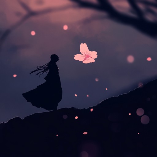 A melancholic ballad inspired by the fleeting beauty of cherry blossoms in anime. The piano leads, supported by gentle strings, creating a reflective, sorrowful atmosphere. It evokes deep emotions of nostalgia and unfulfilled dreams, perfect for poignant, introspective scenes in anime where characters look back with longing and melancholy.