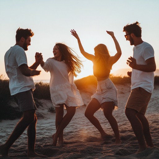 An upbeat, lively track featuring vibrant tropical rhythms and infectious melodies that evoke the joy of summer dance parties by the beach. This composition perfectly balances energetic beats and catchy hooks, making it an ideal backdrop for any festive summer gathering.