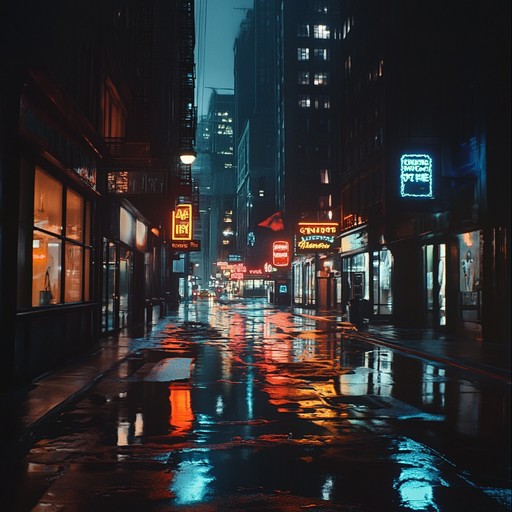 An instrumental dance track featuring brooding melodies and hypnotic beats, capturing the essence of wandering city streets at night